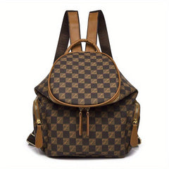 Stylish Ladies Cylinder Backpack PU Leather Schoolbag