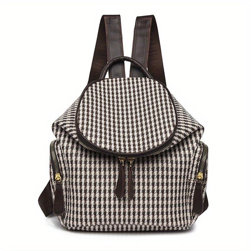 Stylish Ladies Cylinder Backpack PU Leather Schoolbag