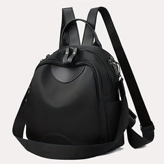 Minimalist Casual Zipper Backpack Solid Rucksack