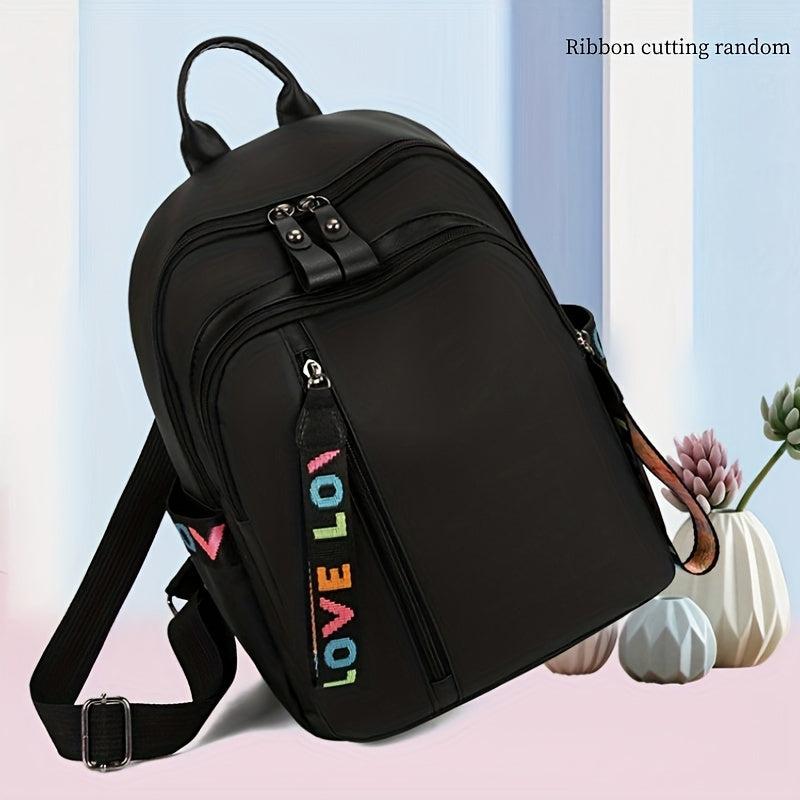 Large Capacity Oxford School Backpack Lightweight Travel Bag