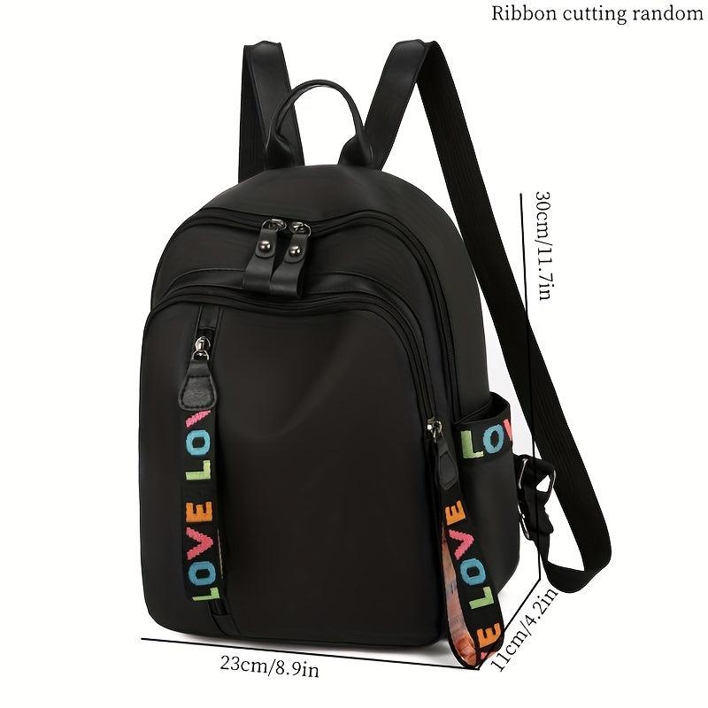 Large Capacity Oxford School Backpack Lightweight Travel Bag