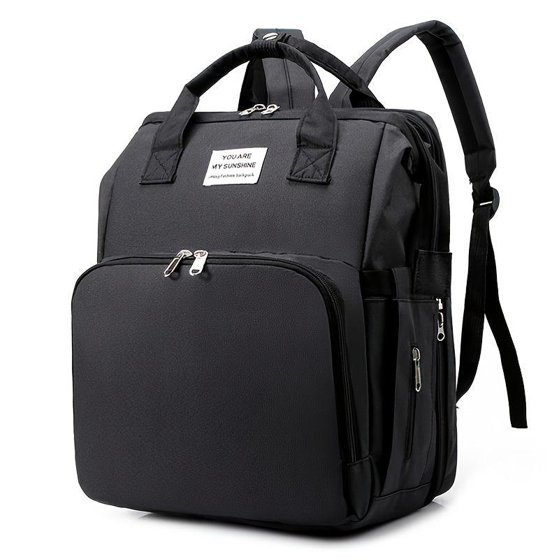 Large Capacity Baby Diaper Backpack with Changing Station