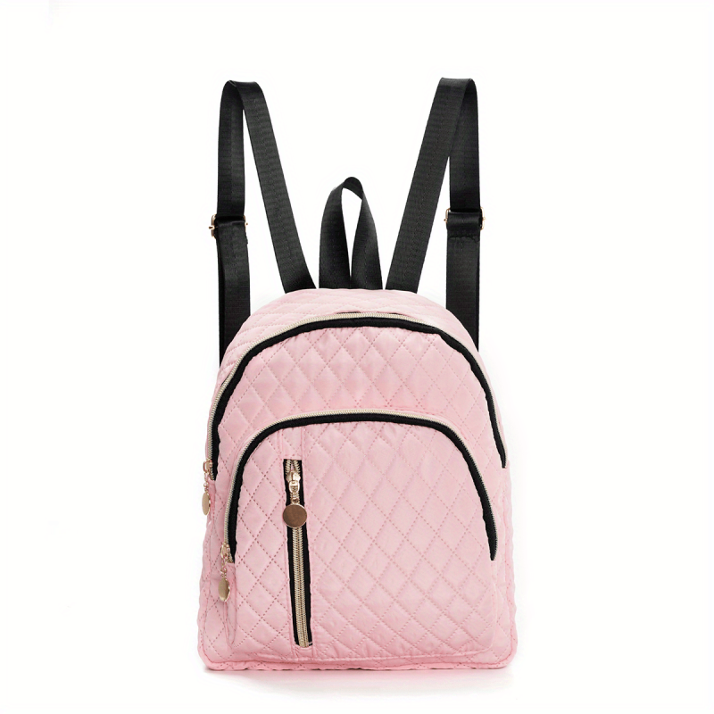 Quilted Backpack Purse Layer Travel Daypack Women's Casual School