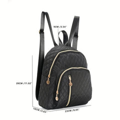 Quilted Backpack Purse Layer Travel Daypack Women's Casual School