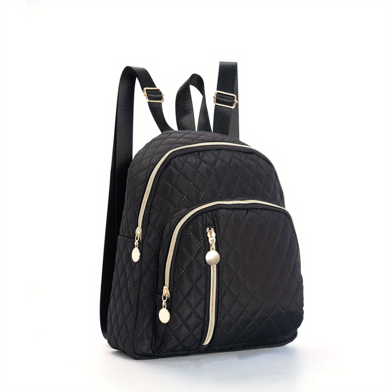 Quilted Backpack Purse Layer Travel Daypack Women's Casual School