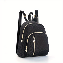 Quilted Backpack Purse Layer Travel Daypack Women's Casual School
