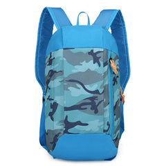 Colorblock Zipper Backpack Lightweight Travel Storage Rucksack