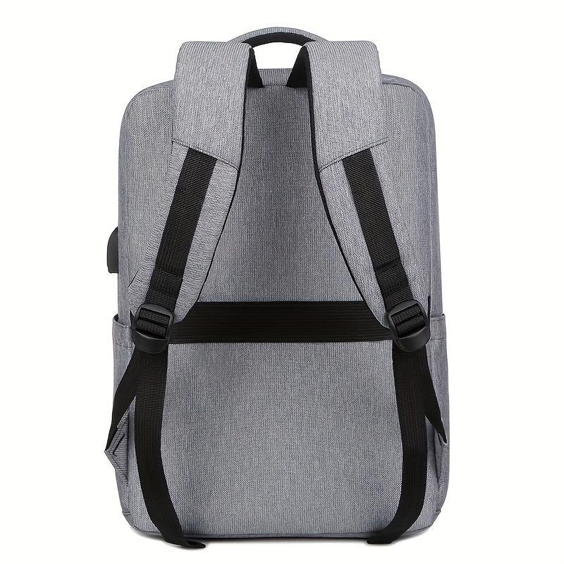 Casual Colorblock Laptop Backpack Business Trip Daypack