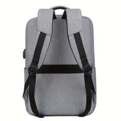 Casual Colorblock Laptop Backpack Business Trip Daypack