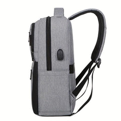 Casual Colorblock Laptop Backpack Business Trip Daypack