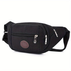 Canvas Waist Bag Chest Bag Fanny Pack for Sports Travel