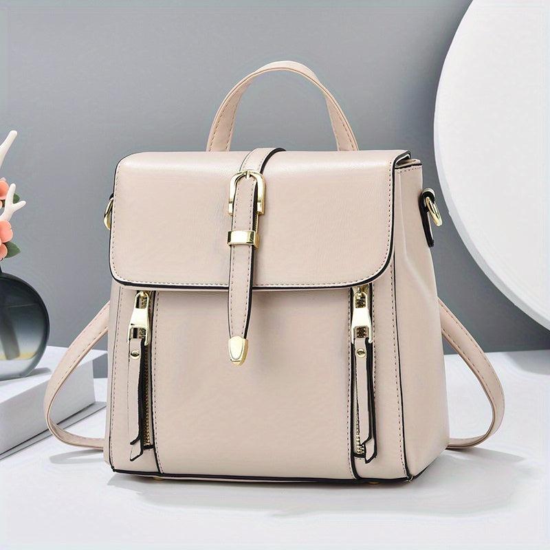 Small Flap Backpack Purse Faux Leather Handbags
