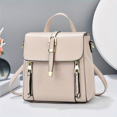 Small Flap Backpack Purse Faux Leather Handbags