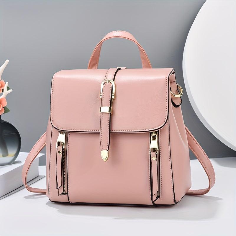 Small Flap Backpack Purse Faux Leather Handbags