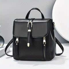 Small Flap Backpack Purse Faux Leather Handbags