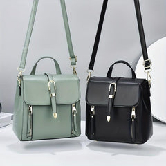 Small Flap Backpack Purse Faux Leather Handbags