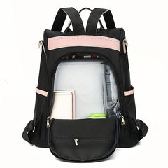 Women's Anti theft Backpack Waterproof Oxford Shoulder Bag