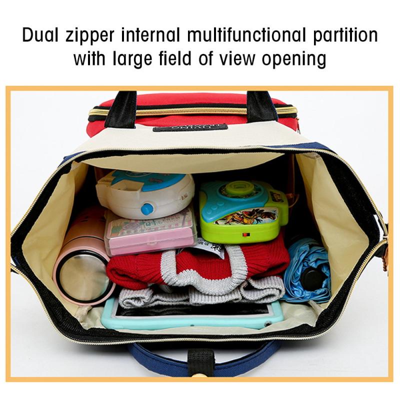 Large Capacity Diaper Bag Top Handle Mommy Backpack