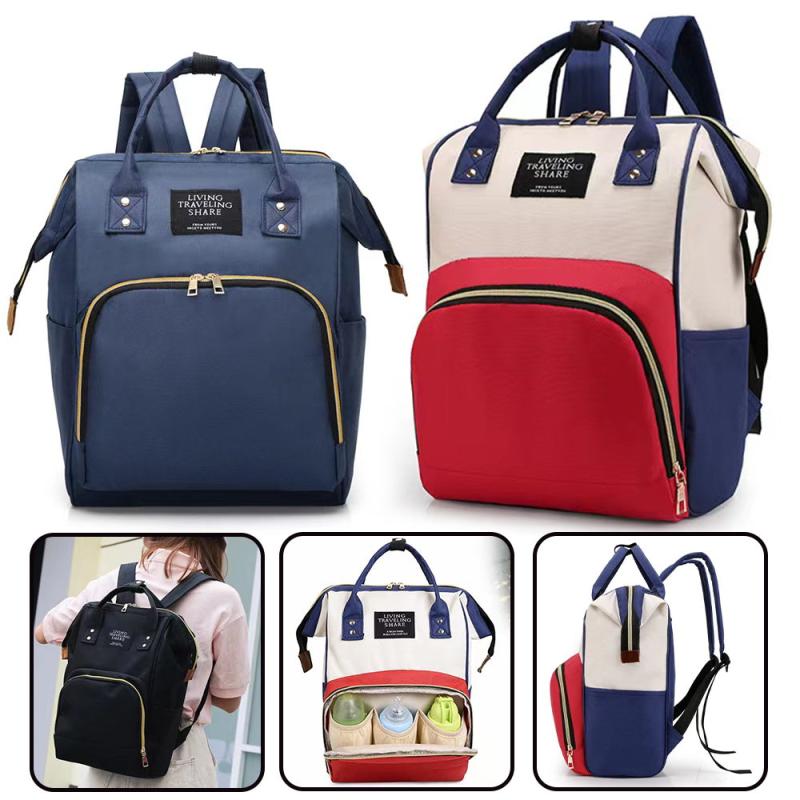 Large Capacity Diaper Bag Top Handle Mommy Backpack