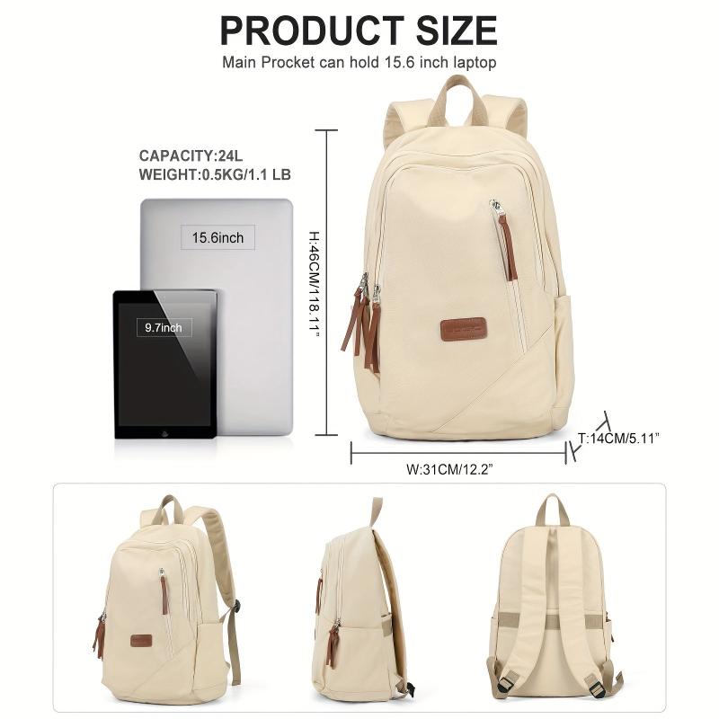 Large Capacity Preppy Backpack College Back To School Bag Casual Travel Daypack