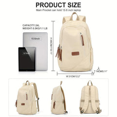 Large Capacity Preppy Backpack College Back To School Bag Casual Travel Daypack