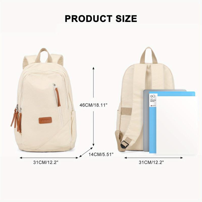 Large Capacity Preppy Backpack College Back To School Bag Casual Travel Daypack