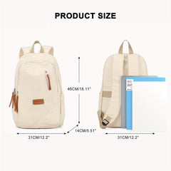 Large Capacity Preppy Backpack College Back To School Bag Casual Travel Daypack