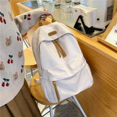 Large Capacity Nylon Backpack Durable Lightweight School Travel Bag