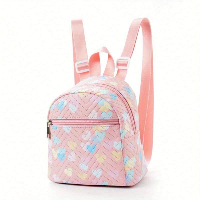 Rainbow Colorful Zipper Backpack Stylish Storage Daypack Bag