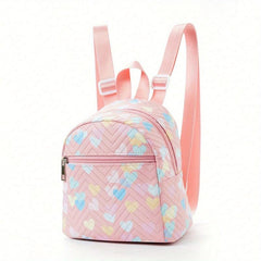 Rainbow Colorful Zipper Backpack Stylish Storage Daypack Bag