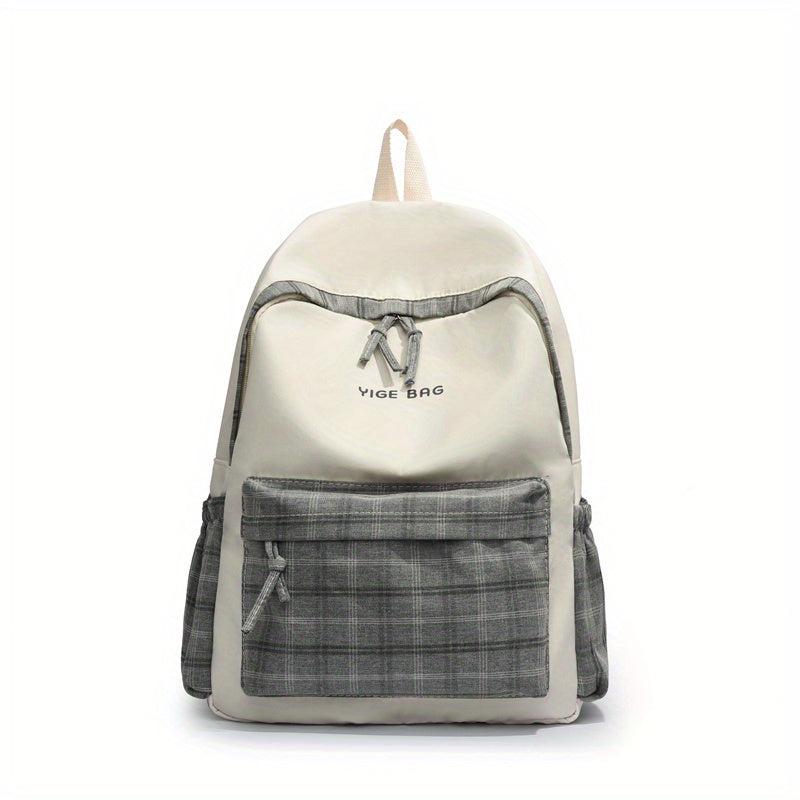 Colorblock School Bag Large Capacity Backpack