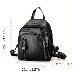 Minimalist Double Layer Backpack Preppy School Bag Women's Daypack & Purse