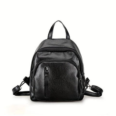 Minimalist Double Layer Backpack Preppy School Bag Women's Daypack & Purse