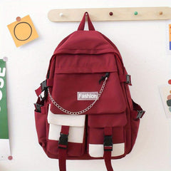 Preppy Style Laptop Backpack for Travel