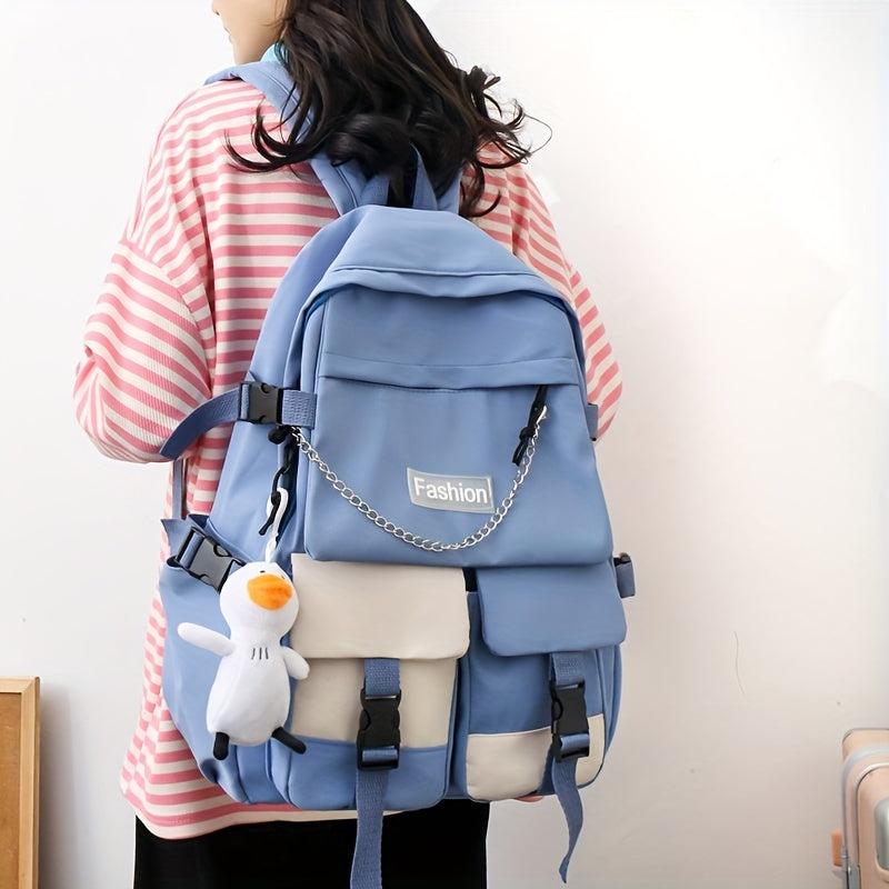 Preppy Style Laptop Backpack for Travel