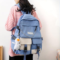 Preppy Style Laptop Backpack for Travel