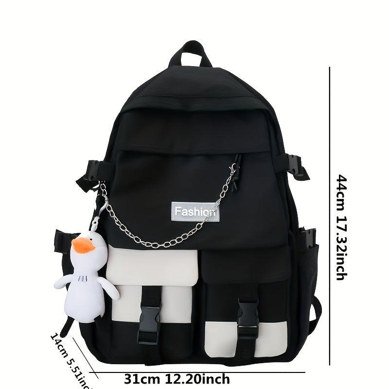 Preppy Style Laptop Backpack for Travel
