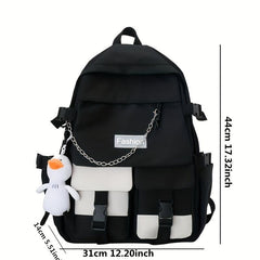 Preppy Style Laptop Backpack for Travel