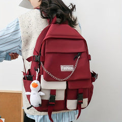 Preppy Style Laptop Backpack for Travel