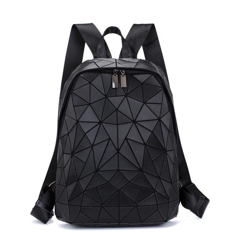 Geometric Backpack Luminous Holographic Reflective Bag