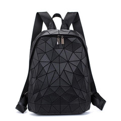 Geometric Backpack Luminous Holographic Reflective Bag