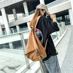 Large Capacity Foldable Backpack Multifunctional Zipper Schoolbag