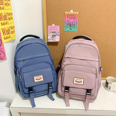 Large Capacity Backpack for Women Preppy School Daypack