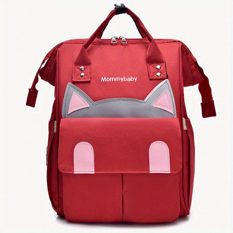 Cat Baby Diaper Bag Functional Tote Backpack Top Handle Mommy Bag