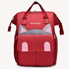 Cat Baby Diaper Bag Functional Tote Backpack Top Handle Mommy Bag