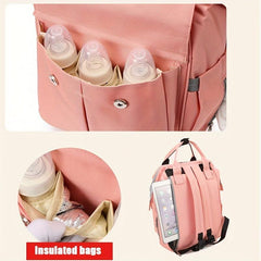 Cat Baby Diaper Bag Functional Tote Backpack Top Handle Mommy Bag