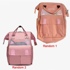 Cat Baby Diaper Bag Functional Tote Backpack Top Handle Mommy Bag