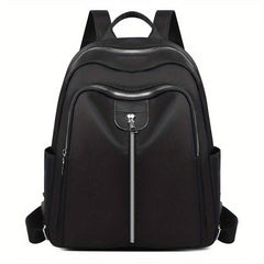 Casual Solid Zipper Backpack All Match Zipper Travel Storage Daypack