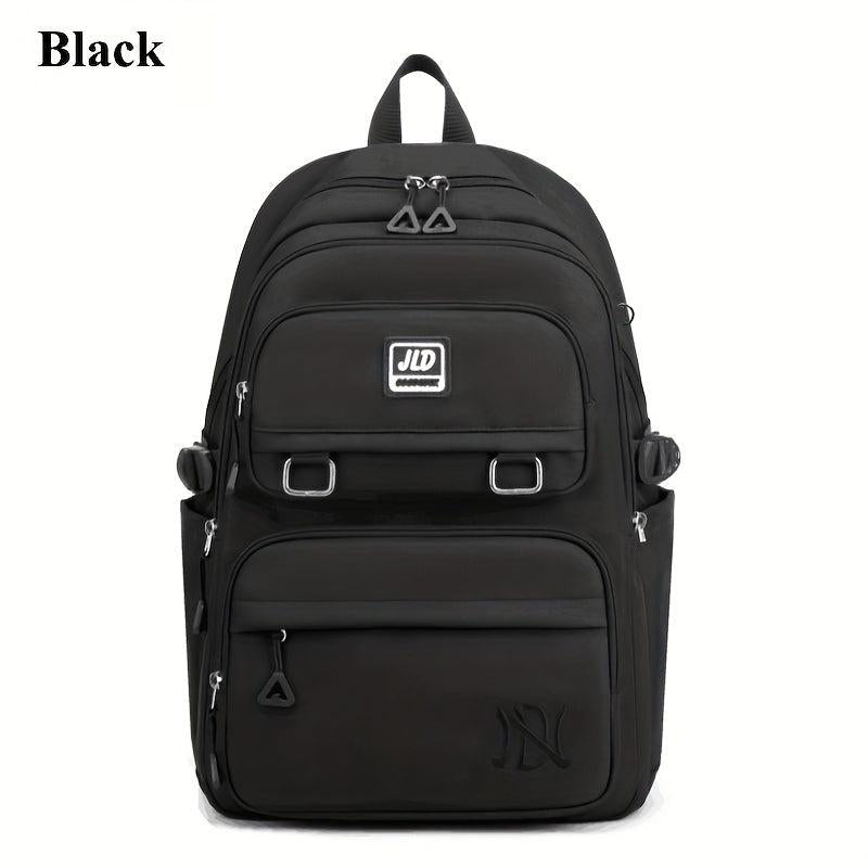 Large Capacity Nylon School Travel Backpack Durable Lightweight