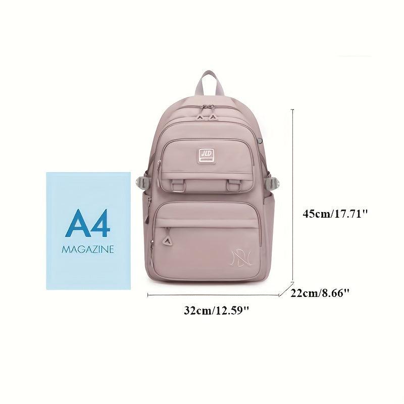 Large Capacity Nylon School Travel Backpack Durable Lightweight